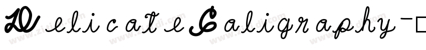 Delicate Caligraphy字体转换